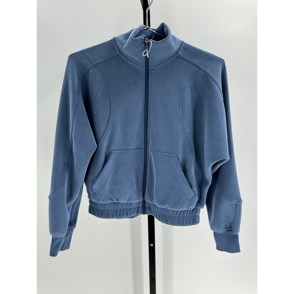 Lululemon 'Brushed' Blue
Polyester Softstreme Funnel
Neck Zip Up Size 2